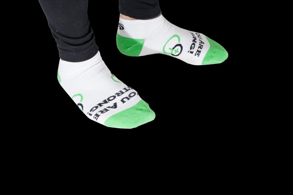 3 Pack- Go Positive - You Are Strong athletic socks!
