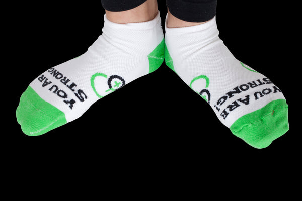 3 Pack- Go Positive - You Are Strong athletic socks!