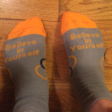 Go Positive "Believe in Yourself" socks