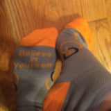 Go Positive "Believe in Yourself" socks